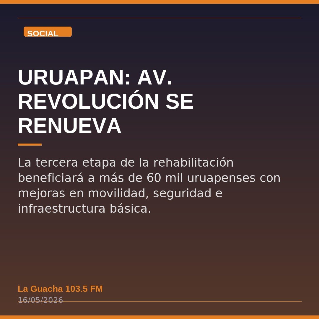 Uruapan: Av. Revolución se Renueva