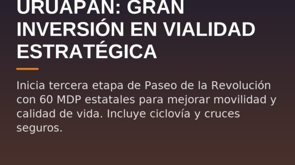 Uruapan: Gran Inversión en Vialidad Estratégica