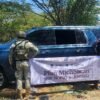 Dos vehículos asegurados —Chevrolet y Honda— junto a equipo táctico decomisado en La Piedad, Michoacán, 20 de agosto de 2026