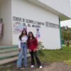 Directora del DIF Michoacán junto a autoridades locales en el Centro Comunitario 'El Milagro' de Uruapan, durante anuncio de construcción de cancha deportiva