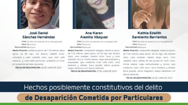 Logotipo oficial de la Fiscalía General del Estado de Michoacán junto a texto que indica recompensa por información sobre desaparecidos