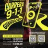 Logotipo de la Carrera 5K 9-1-1 con fecha 12 de septiembre y ubicación Uruapan, Michoacán