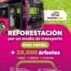 Voluntarios y personal del proyecto Morebús plantando árboles nativos en Villas del Pedregal, Morelia, durante la jornada del 23 de agosto.