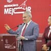 Gobernador Alfredo Ramírez Bedolla presentando cifras de inversión en infraestructura vial y educativa en Morelia, Michoacán