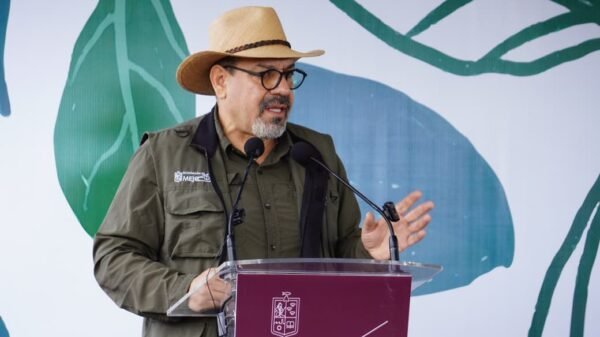 Logotipo de la Secretaría del Medio Ambiente de Michoacán junto al nombre 'Morebús' y fecha 28 de agosto de 2026