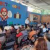Fiscal Gerardo Herrera Pérez interactuando con personal y usuarias en un centro de atención a adicciones en Zacapu, Michoacán