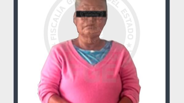 Mujer de la tercera edad detenida por intentar ingresar un celular al Centro de Reinserción de Alta Seguridad No. 1 en Charo, Michoacán