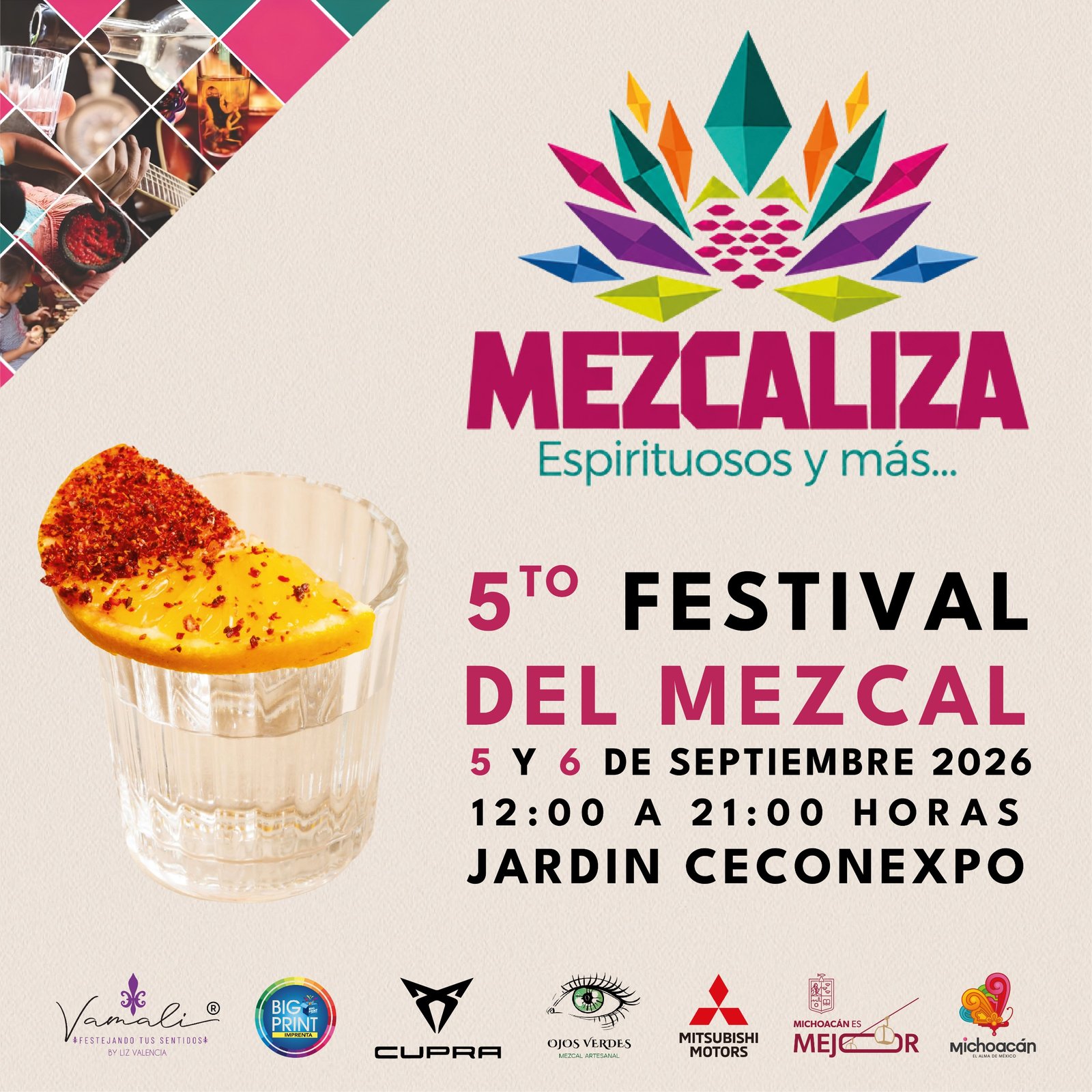 Anuncio de La Guacha solicitando compartir una ecard en redes sociales y portal