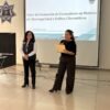 Grupo de policías de Morelia participando en un taller de ciberseguridad impartido por la FGE en Morelia, Michoacán