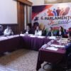 Diputadas y miembros del Jurado Calificador recibiendo sobres cerrados con expedientes de jóvenes aspirantes al Parlamento Juvenil Incluyente 2026 en Morelia