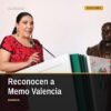 Adriana Campos Huirache y Guillermo Valencia Reyes en el Congreso del Estado de Michoacán durante la presentación del