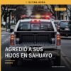 Ilustración simbólica de justicia y protección infantil con fondo que evoca Sahuayo, relacionada con violencia familiar