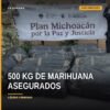 Camioneta Chevrolet pickup asegurada con 500 kg de marihuana en Lázaro Cárdenas, Michoacán