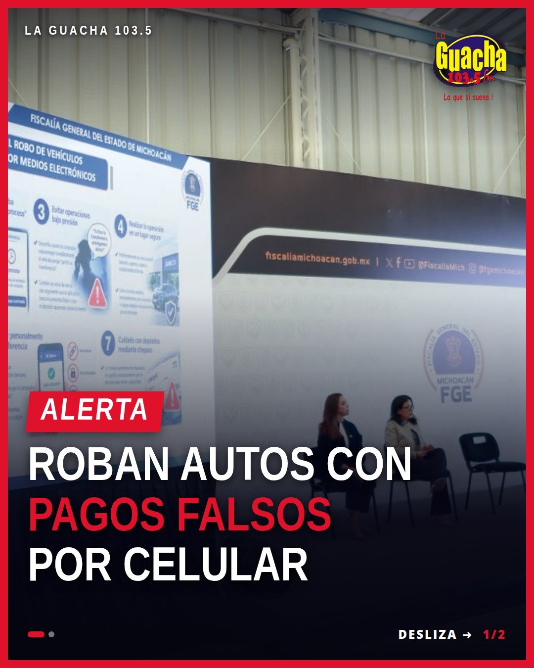Imagen ilustrativa de un vehículo y una transacción bancaria falsa, simbolizando el robo de vehículo michoacán