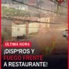 ataque armado uruapan: camioneta calcinada frente al restaurante 'Los Pajaretes' en la colonia Emiliano Zapata, Uruapan