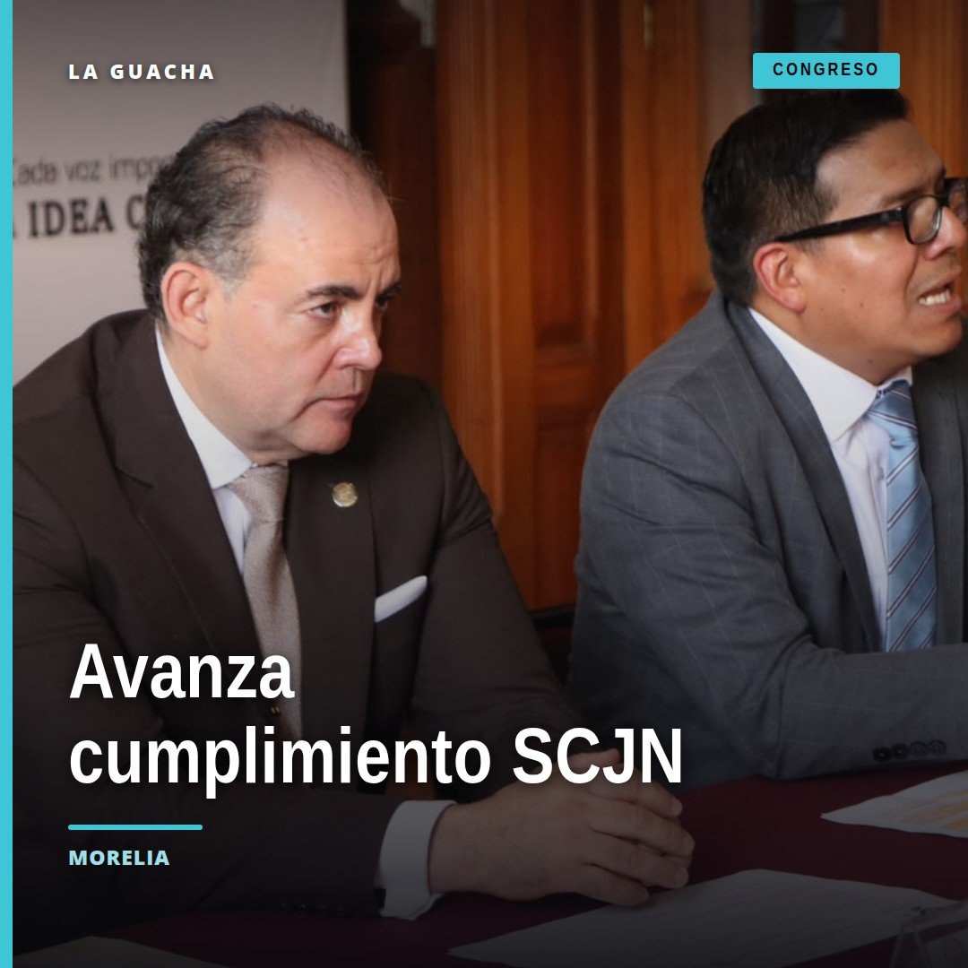 Grupo de legisladores michoacanos y funcionario de la SCJN en reunión institucional sobre cumplimiento resoluciones scjn en