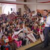 Carlos Torres Piña hablando ante micrófonos en Morelia, Michoacán, durante evento sobre combate al huachicol fiscal y reformas aduaneras