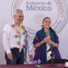 Gobernador Alfredo Ramírez Bedolla y presidenta Claudia Sheinbaum Pardo en evento oficial en Morelia, Michoacán