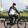 Gobernador Alfredo Ramírez Bedolla y autoridades pedaleando juntos en la ciclovía del Bulevar Martí Mercado en La Piedad