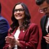 Diputada Nalleli Pedraza Huerta hablando ante el pleno del Congreso del Estado de Michoacán durante la rendición de su Segundo Informe Legislativo