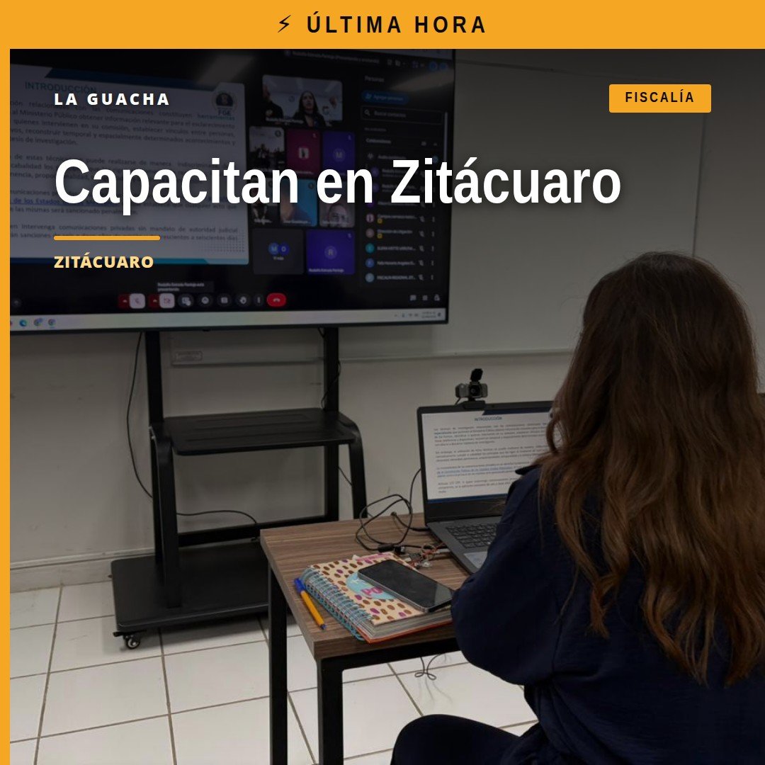 Grupo de 86 servidores públicos participando en una sesión práctica de técnicas de investigación en Zitácuaro, Michoacán