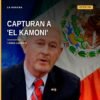 Fotografía simbólica de una mano esposada sobre mapa de Michoacán, destacando la región de la Tierra Caliente, con texto