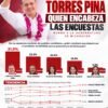 Gráfico de barras mostrando a Carlos Torres Piña michoacán con 31.5% de preferencias frente a otros aspirantes en encuesta