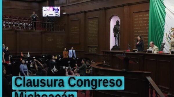 Clausura Congreso Michoacán: diputados en sesión plenaria en el recinto legislativo de Morelia, 14 de septiembre de 2026