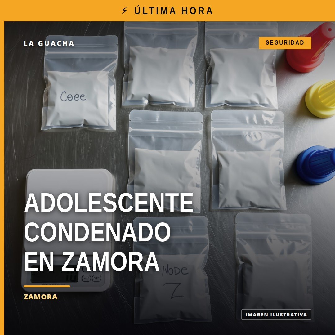 adolescente condenado zamora: ilustración simbólica de justicia juvenil en Michoacán con balanza y silueta adolescente
