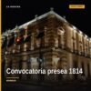 Logotipo del Congreso del Estado de Michoacán junto al nombre 'Presea Constitución de 1814' en diseño institucional formal