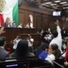 Congreso del estado salud: diputados en sesión plenaria en el Palacio Legislativo de Morelia, Michoacán, el 9 de septiembre