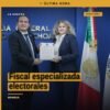 Fotografía institucional de Aleida Soberánis Núñez como nueva fiscal especializada electorales en Morelia, Michoacán