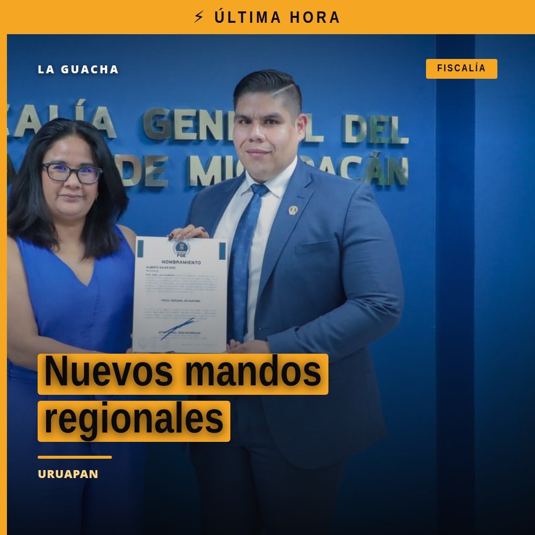 Imagen representativa de tres personas recibiendo nombramientos oficiales en un acto institucional de la Fiscalía General