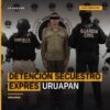 Detención secuestro exprés en Uruapan: agentes de SSP, Defensa y GN escoltan a dos personas junto a un auto Honda y paquetes