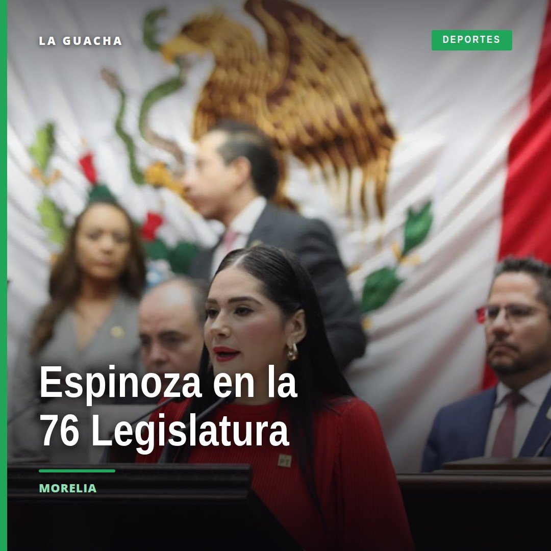 Diana Espinoza legisla en el Congreso del Estado de Michoacán durante el último año de la 76 Legislatura, en Morelia