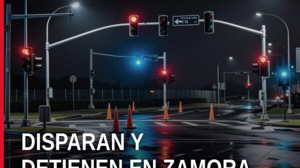 Ilustración simbólica de una puerta de vivienda en Zamora con siluetas y arma, representando el homicidio calificado