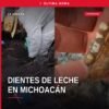 Mujeres buscadoras tamizando tierra en un predio de Michoacán donde se hallaron dientes de leche michoacán
