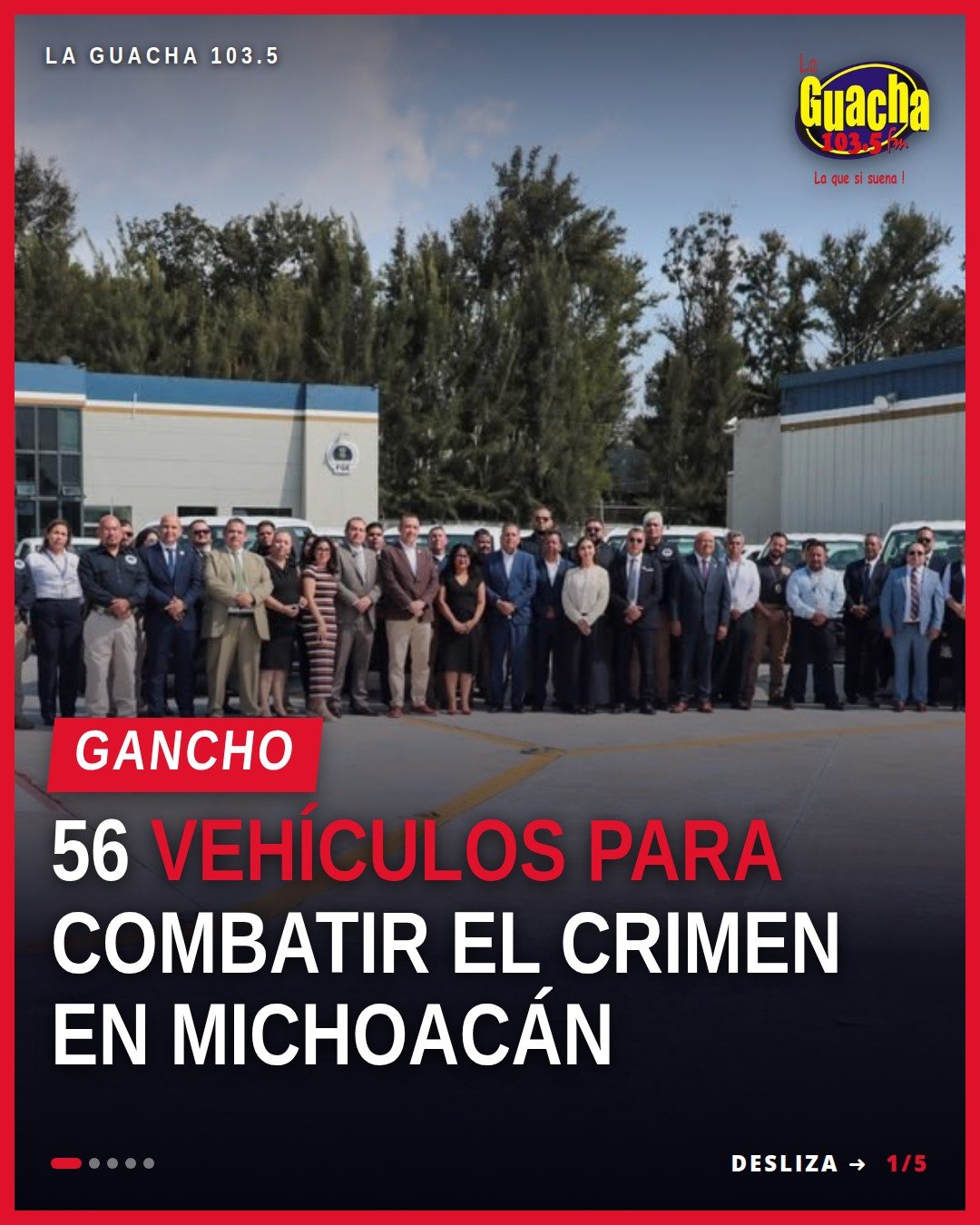 Entrega de vehículos fge: autoridades michoacanas presentan 56 unidades automotrices en Morelia, incluyendo pick up y sedanes