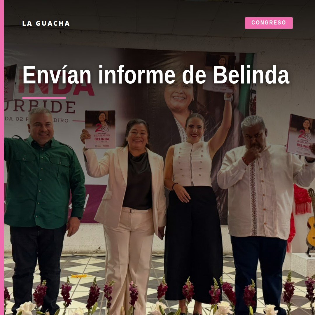 Micrófono de estudio de radio con logo de La Guacha 103.5 y archivo de audio etiquetado como 'informe diputada belinda'