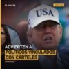 Foto de archivo Reuters con captura de pantalla de Sara Carter hablando sobre políticos vinculados con cárteles