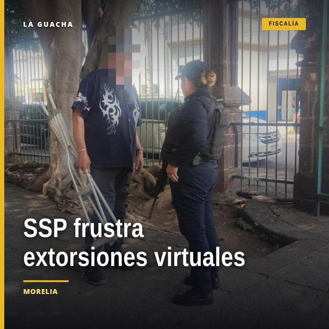 Infografía oficial de SSP Michoacán mostrando cifras de extorsiones virtuales Morelia y municipios afectados en septiembre