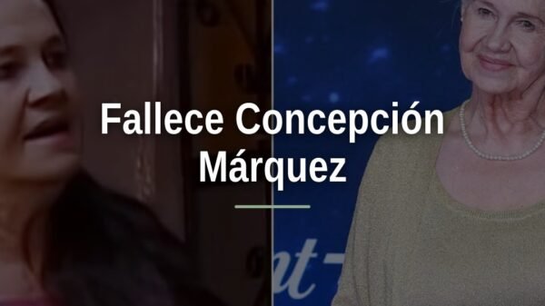 Retrato profesional de Concepción Márquez, actriz de María la del Barrio y Amanecer, fallece a los 82 años
