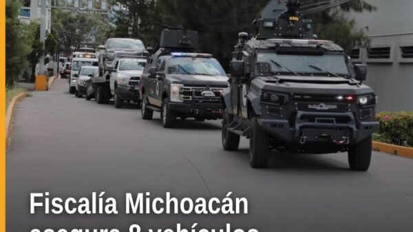Fiscalía Michoacán vehículos: ocho automotores asegurados en operativo conjunto en Angamacutiro y Puruándiro, algunos con