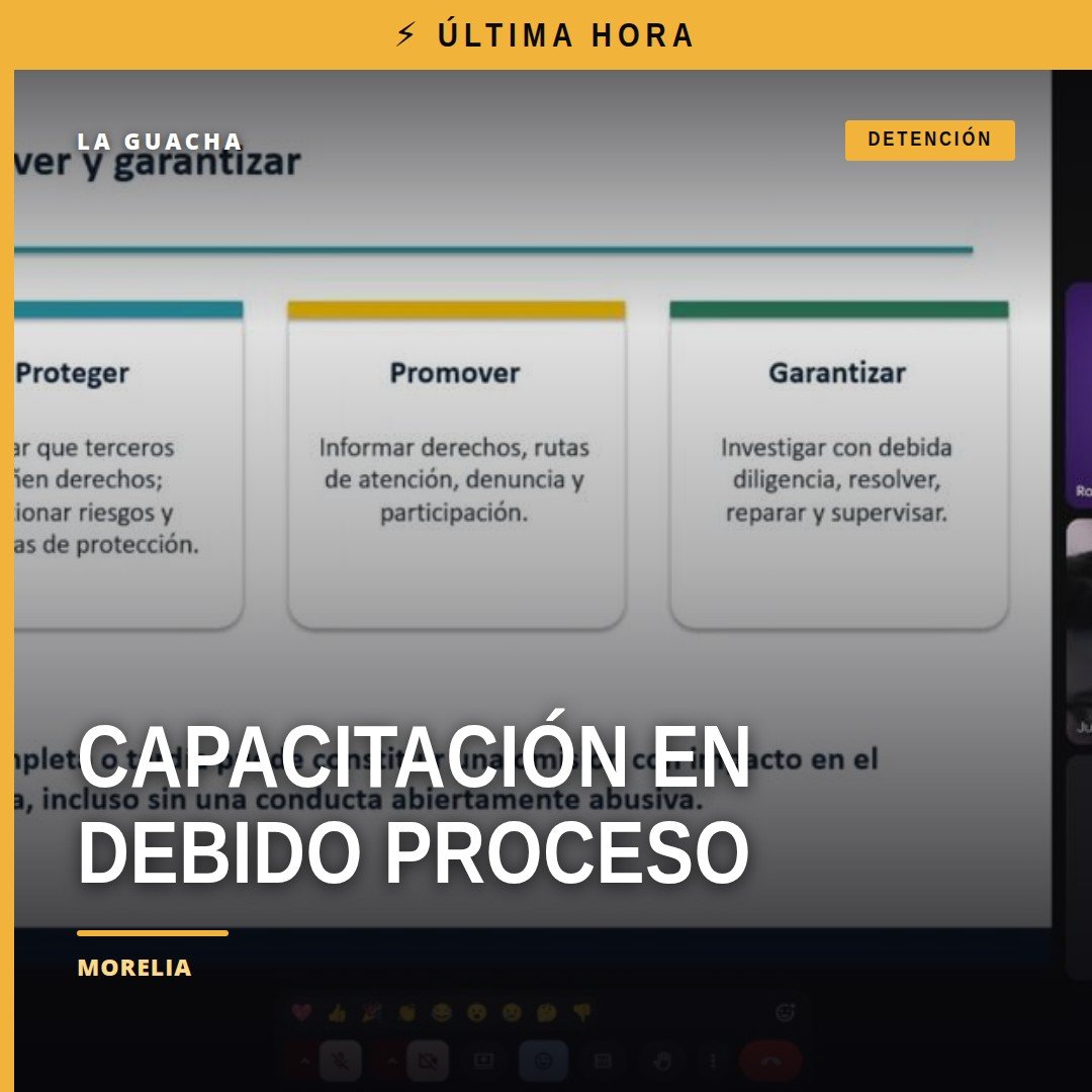 Fiscalía Michoacán debido proceso: grupo de servidores públicos participando en una capacitación sobre derechos humanos y