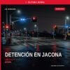 Fiscalía Michoacán detención: imagen simbólica de sello oficial de la FGE y silueta de persona detenida frente a edificio
