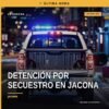 Fiscalía Michoacán detención: policías estatales escoltando a Jesús Eduardo “N” tras su aprehensión en Jacona, Michoacán.