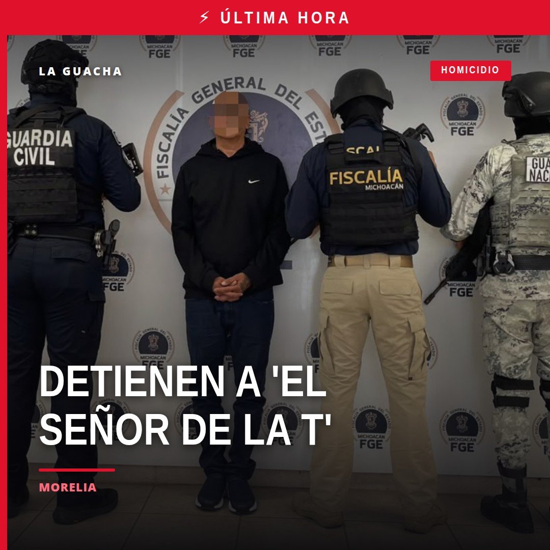 Fiscalía de michoacán detención: imagen simbólica de una patrulla estatal y federal en Morelia durante operativo contra CJNG