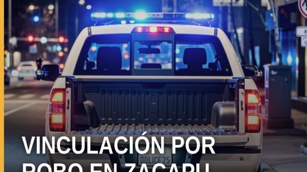 Ilustración simbólica de una ferretería en Tiríndaro, Zacapu, con sello de la Fiscalía Michoacán robo Zacapu y elementos