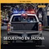 Fiscalía Michoacán secuestro: representación simbólica de una vivienda en la colonia Nueva España, Jacona, con presencia de