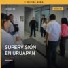 Fiscalía Michoacán supervisión en Unidad de Control de Internamiento de Uruapan: personal de la FGE y CEDH recorriendo